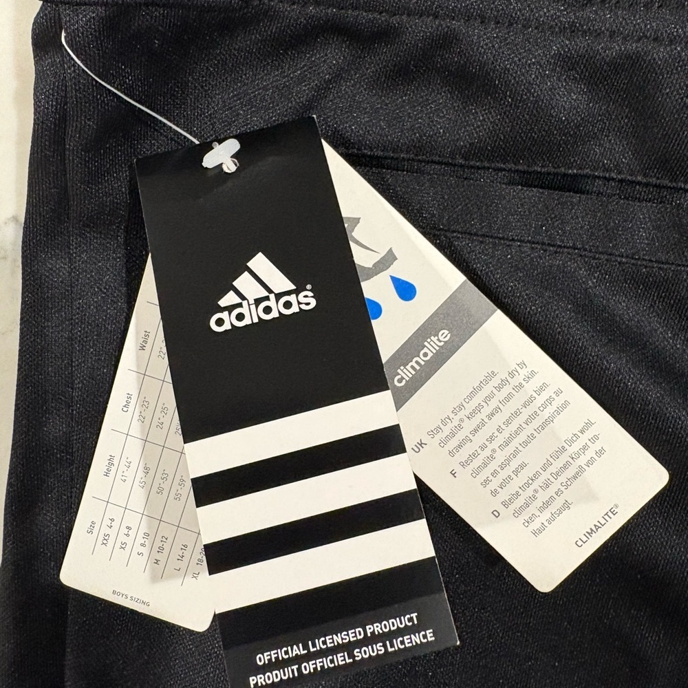 NWT Adidas Boys Black Baseball Pants XL Traditional Cut - Picture 6 of 11